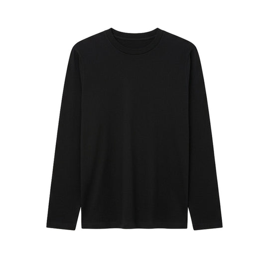 Unisex Langärmeliges Baumwollshirt mit Rundhalsausschnitt und feiner Single-Jersey-Struktur Nord Taschen