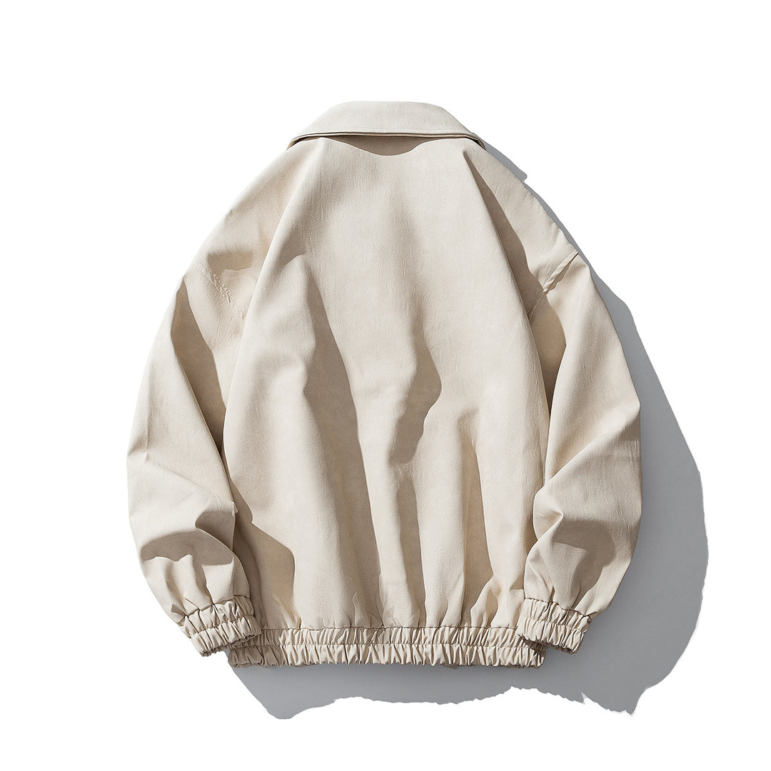 Herren Oversize Veloursjacke mit markanten Metallverschlüssen und Reißverschlusstaschen Nord Taschen