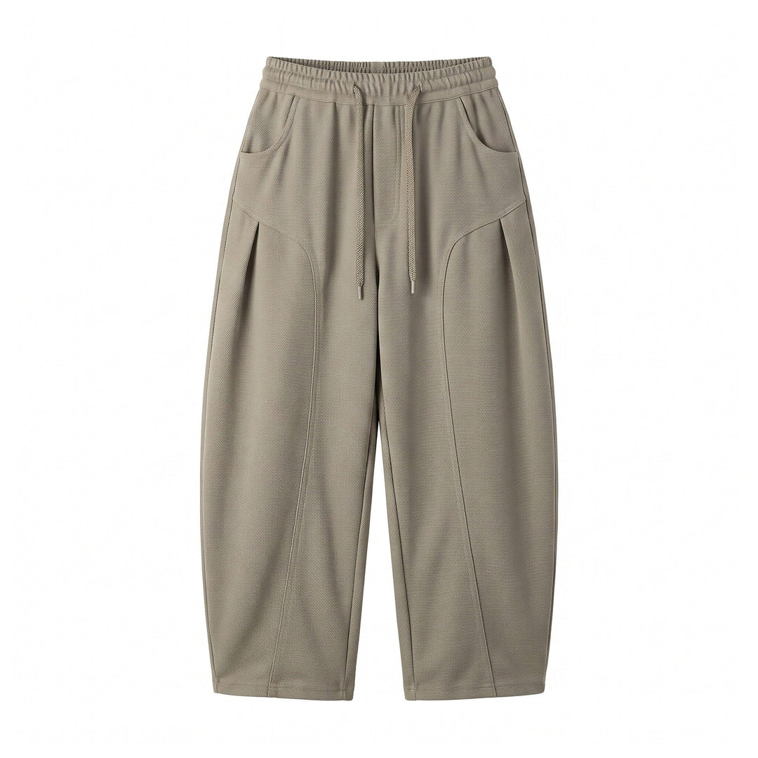Damen Cropped Jogginghose im Relaxed‑Schnitt mit Kordelzug und Ziernähten Nord Taschen