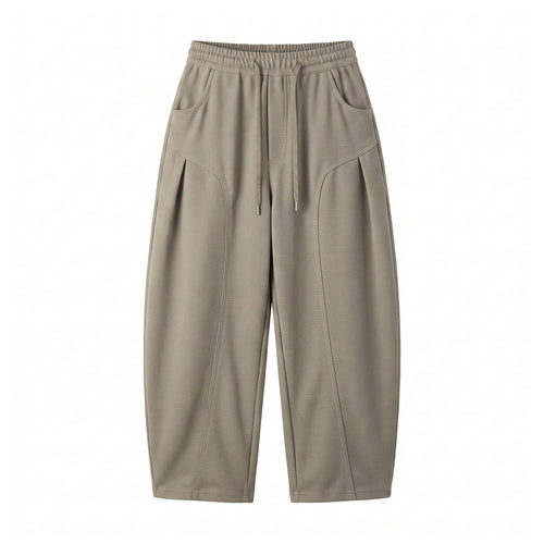 Damen Cropped Jogginghose im Relaxed‑Schnitt mit Kordelzug und Ziernähten Nord Taschen