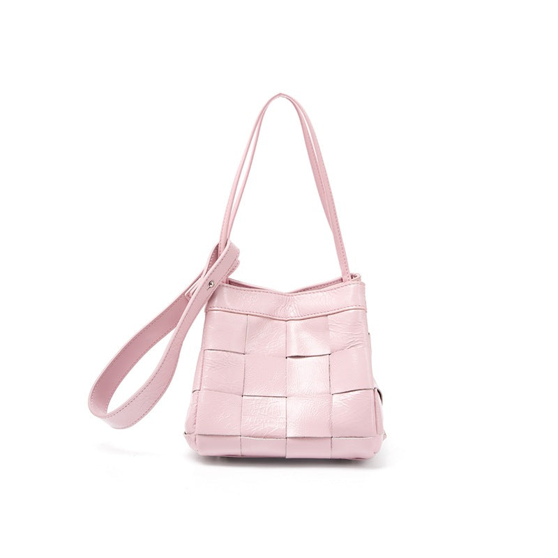 Damen trendige Schultertasche im modernen Flecht-Design Nord Taschen