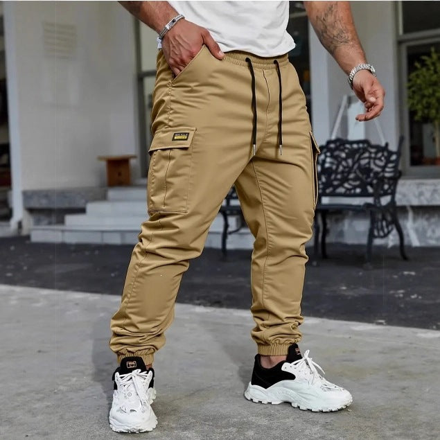 Herren Tapered Cargo-Jogginghose mit elastischem Tunnelzug, Bündchen & Multifunktions‑Taschen Nord Taschen