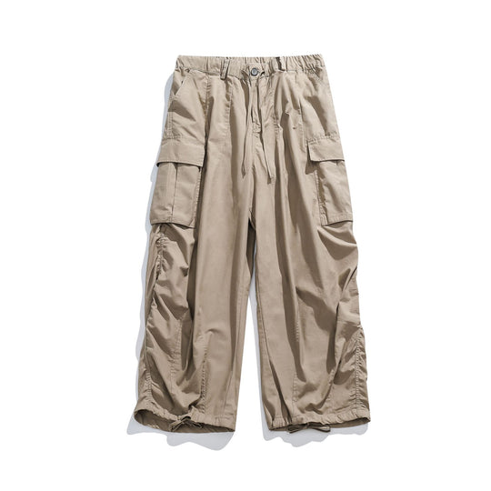Damen Weite Cargo‑Culotte mit elastischem Tunnelzugbund und Saumkordel Nord Taschen