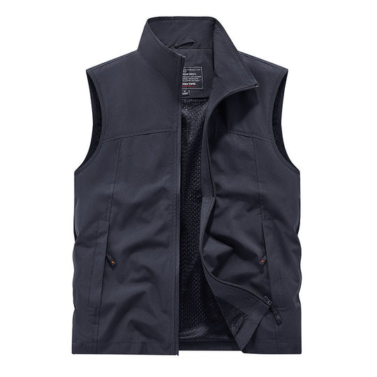 Damen Softshell‑Weste mit Meshfutter wind- und wasserabweisend Stehkragen und Frontreißverschluss Nord Taschen