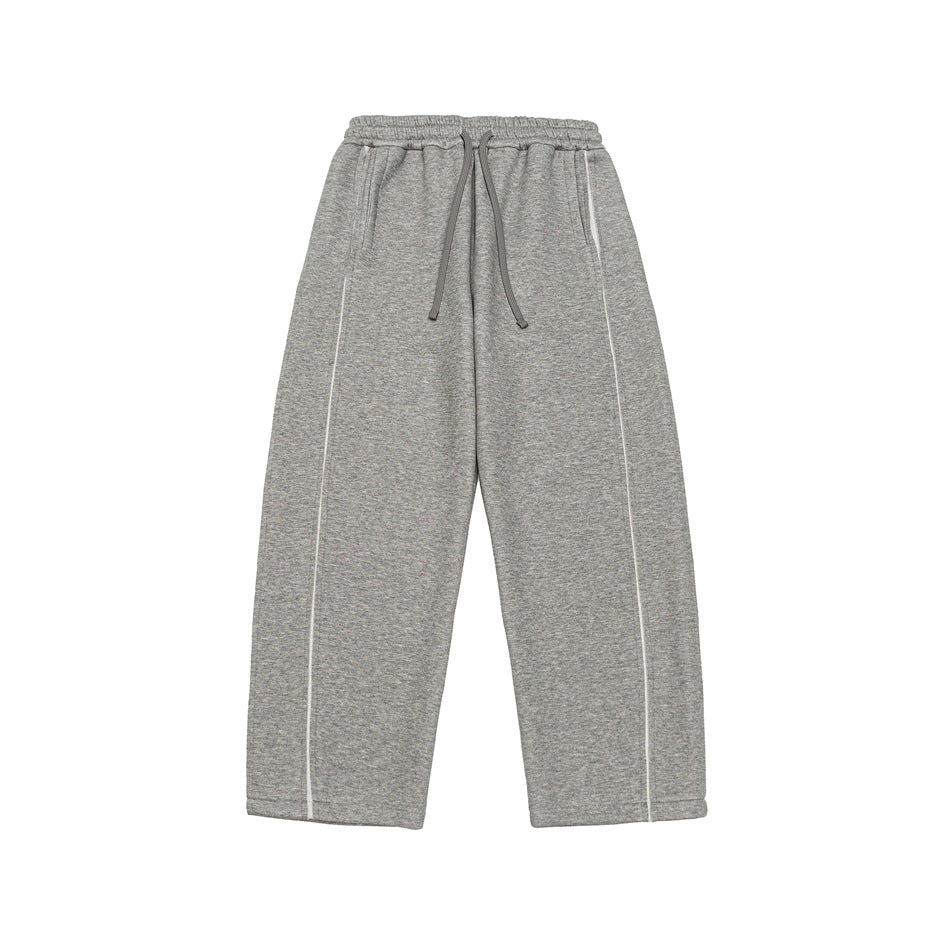 Damen Relaxed-Fit Culotte-Sweathose mit hohem Gummibund und Kontrastpaspel Nord Taschen