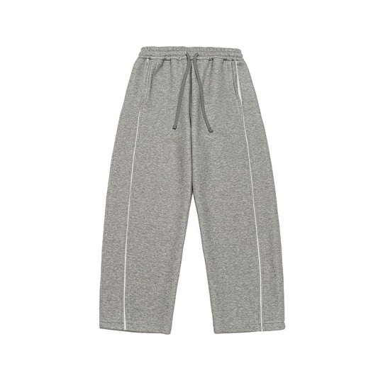 Damen Relaxed-Fit Culotte-Sweathose mit hohem Gummibund und Kontrastpaspel Nord Taschen