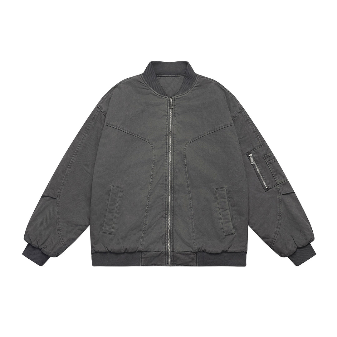 Unisex Oversize Utility‑Bomberjacke mit Ärmeltasche, elastischem Saum und verdeckten Eingriffstaschen Nord Taschen