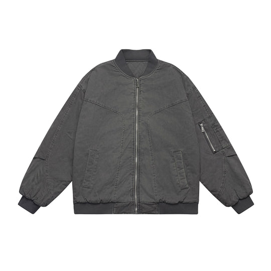 Unisex Oversize Utility‑Bomberjacke mit Ärmeltasche, elastischem Saum und verdeckten Eingriffstaschen Nord Taschen