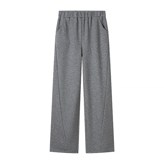 Damen Zweiteiliges Lounge‑Set aus Stretch‑Jersey mit Rundhalsausschnitt und hochtaillierter Weitbein‑Hose Nord Taschen