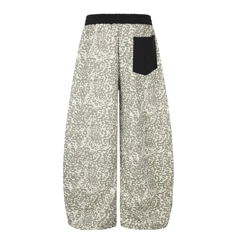 Damen Extraweite Palazzo-Loungehose im Culotte‑Schnitt mit elastischem Komfortbund, kontrastierenden Patch‑Taschen und verstellbarem Saum Nord Taschen