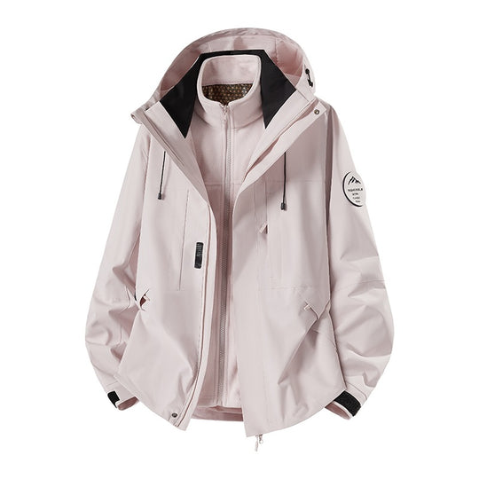 Herren Wetterfeste technische Softshell‑Trekkingjacke mit Kapuze und isolierendem Inneneinsatz Nord Taschen