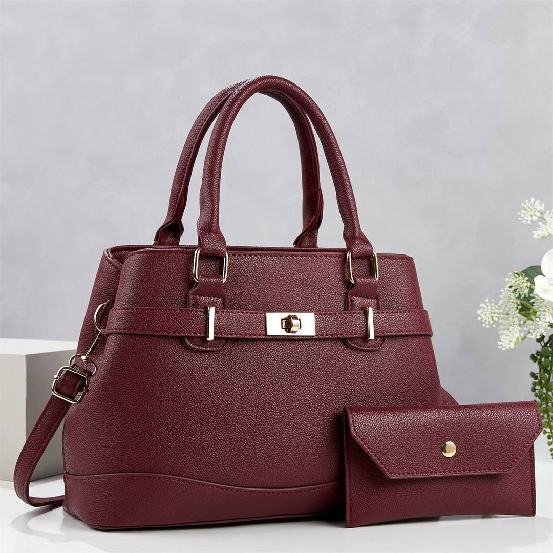 Damen stilvolle Handtasche mit abnehmbarem Portemonnaie Nord Taschen