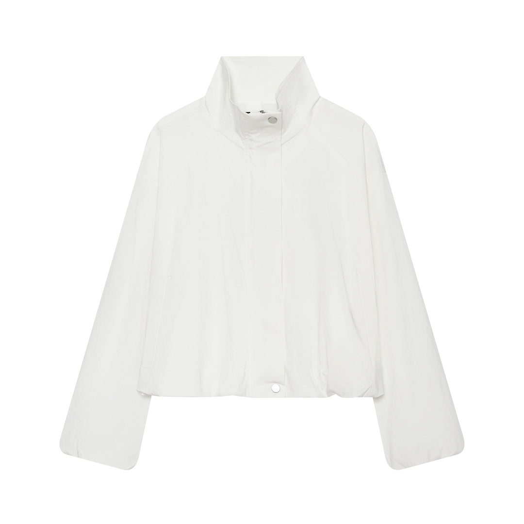Damen Cropped Funktionsblouson mit Funnelkragen und verdeckter Druckknopfleiste Nord Taschen