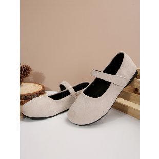Damen Ballerinas mit verstellbarem Klettverschluss und weichem Obermaterial