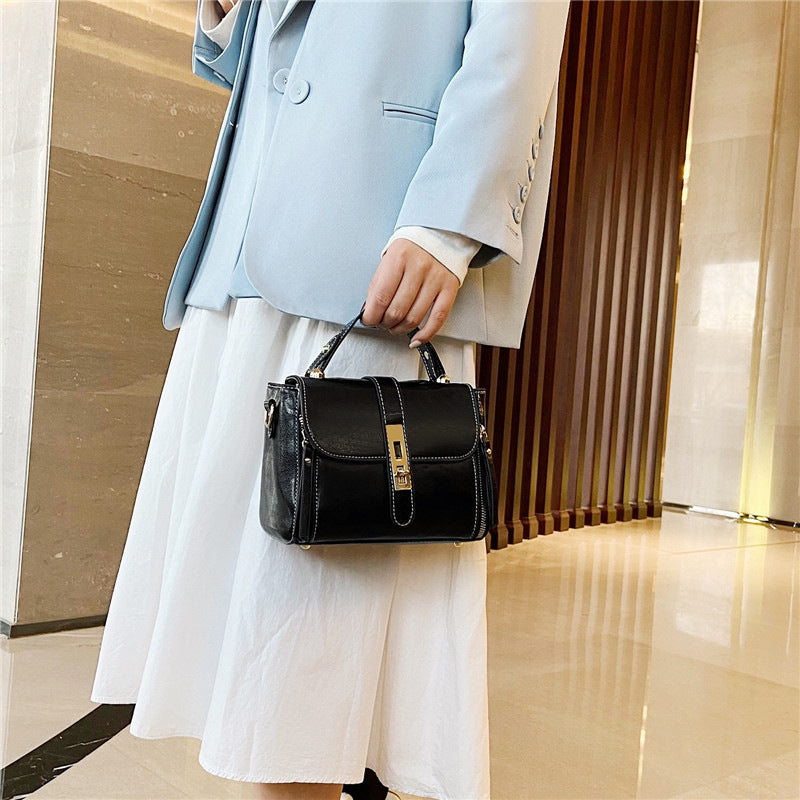 Damen elegante Handtasche mit praktischem Fächersystem Nord Taschen