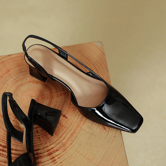 Damen Slingback-Pumps mit modernem Design und bequemem Blockabsatz