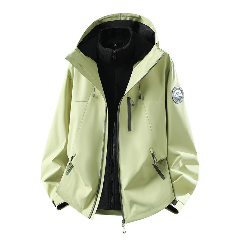 Herren Wasserdichte Softshell-Jacke mit Kapuze und atmungsaktiver Membran Nord Taschen