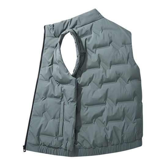 Herren Ultraleichte Puffer‑Weste mit Stehkragen und elastischem Saum Nord Taschen