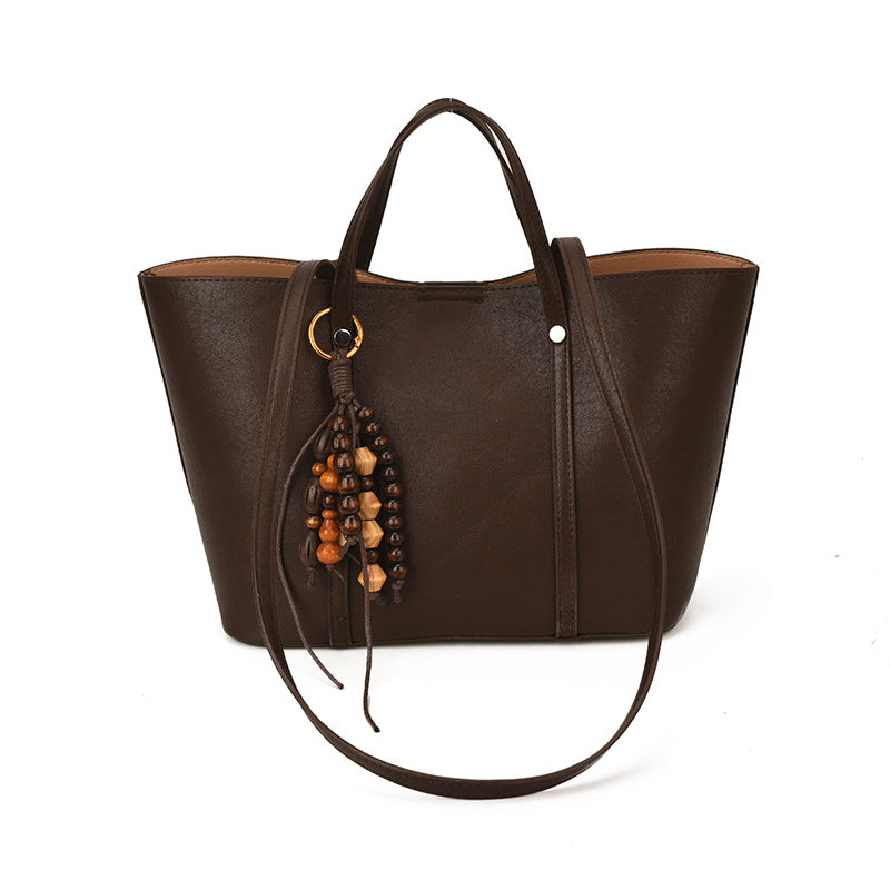 Damen Tote Tasche mit modernem Design und einzigartigem Perlenanhänger Nord Taschen
