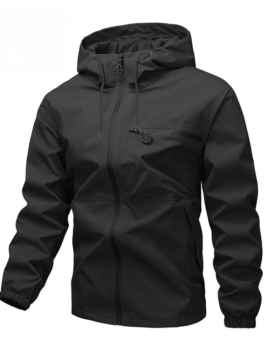 Herren Leichter Technical Shell-Anorak mit getapten Nähten, wasserdichten Reißverschlüssen & verstellbarer Kapuze Nord Taschen