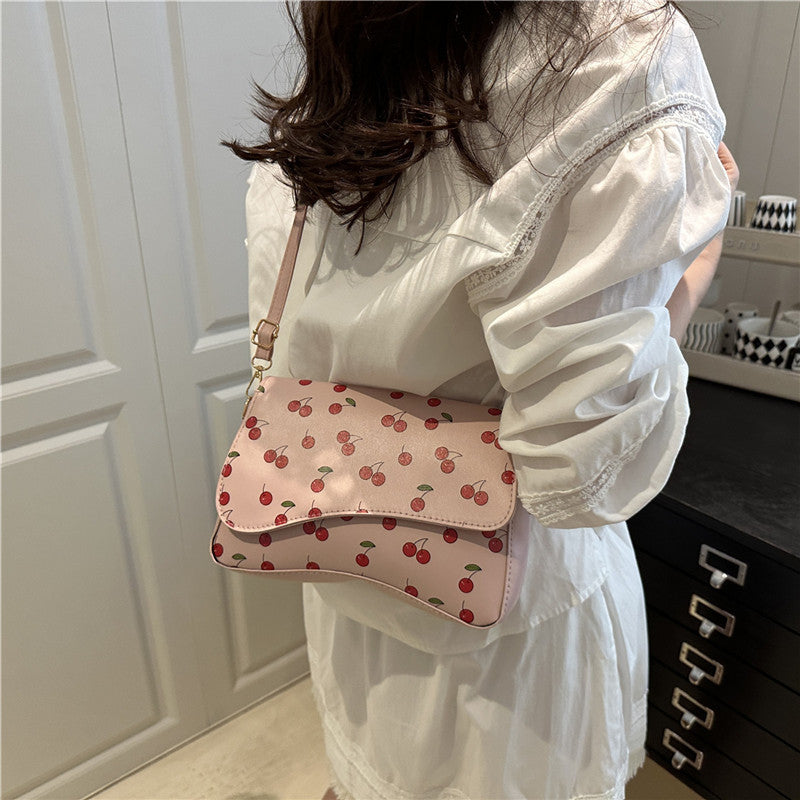 Damen Umhängetasche mit fruchtigem Print Nord Taschen