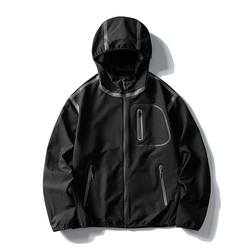 Unisex Wasserdichte Softshell-Outdoorjacke mit verschweißten Nähten und Kapuze Nord Taschen