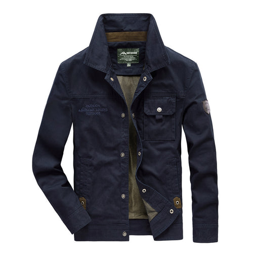 Herren Urbaner Canvas-Utility-Blouson mit Stehkragen, Mesh‑Fütterung und Brustpattentasche Nord Taschen