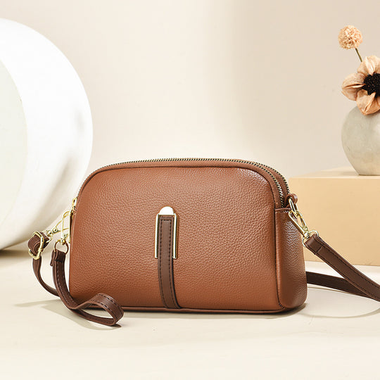 Damen Umhängetasche mit eleganter Lederstruktur und abnehmbarem Schulterriemen Nord Taschen