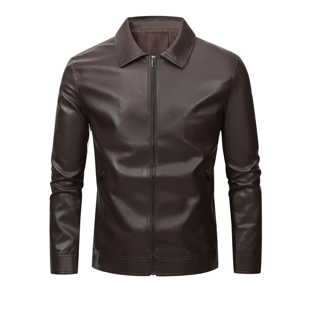 Herren Elegante Lederjacke Nord Taschen