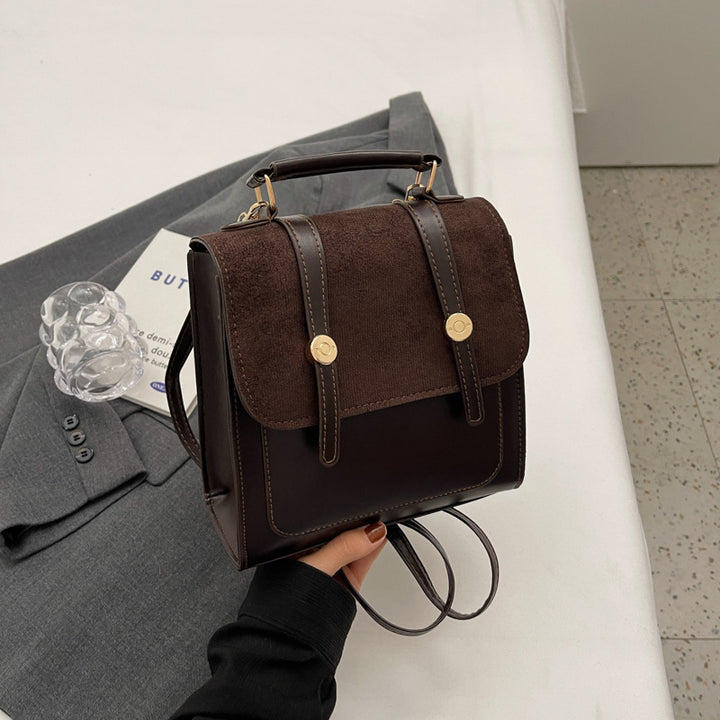 Damen elegante Handtasche mit strukturiertem Obermaterial und hochwertigem Velours Nord Taschen