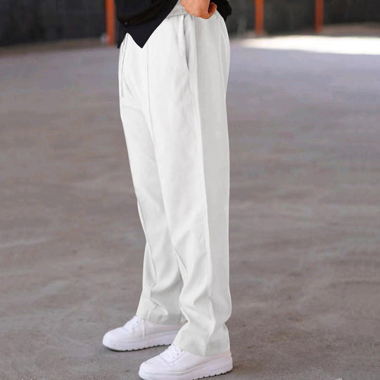 Herren Relaxed-Fit Freizeit-Hose mit Bügelfalte, Tunnelzug und Eingrifftaschen Nord Taschen