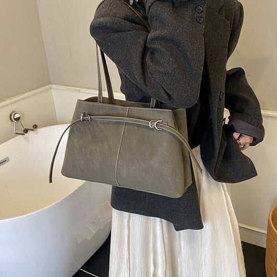 Damen Tote Bag aus hochwertigem Kunstleder mit elegantem Schulterriemen Nord Taschen