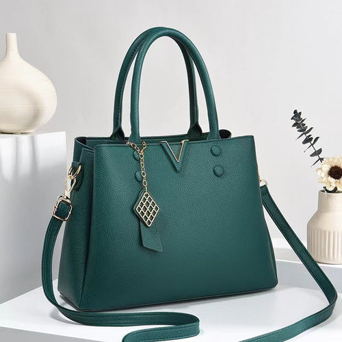 Damen elegante Handtasche mit strukturiertem Design und abnehmbaren Schulterriemen Nord Taschen