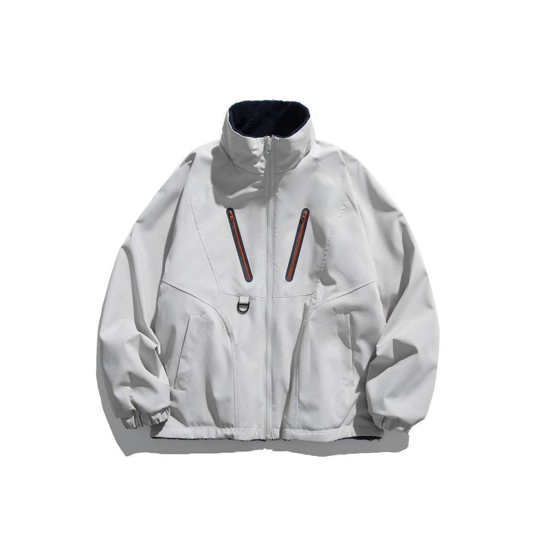 Unisex Technische Softshelljacke mit Fleece-Innenfutter und vertikalen Brustreißverschlüssen Nord Taschen