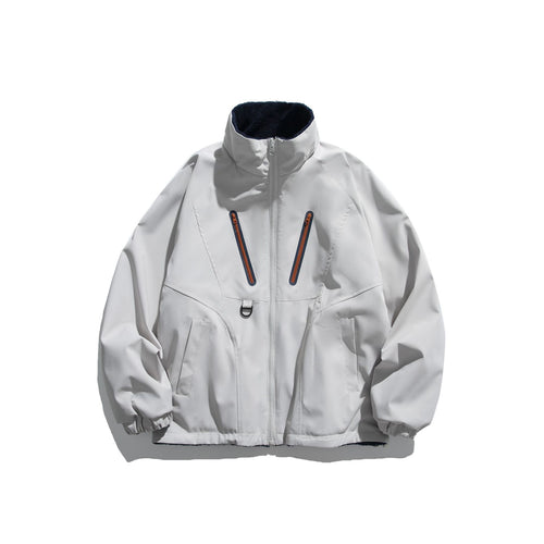 Unisex Technische Softshelljacke mit Fleece-Innenfutter und vertikalen Brustreißverschlüssen Nord Taschen