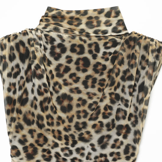 Damen Viskose-Jersey Wickelkleid mit Wasserfallausschnitt, Drapierung und Raffung Nord Taschen