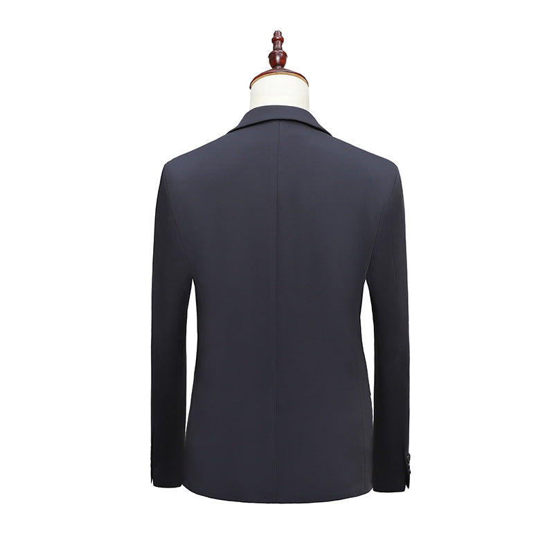 Herren Slim-Fit Dreiteiliger Business-Anzug mit Weste und schlanker Anzughose Nord Taschen