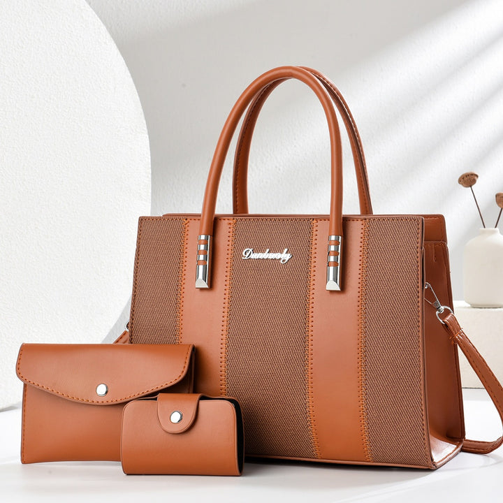 Damen elegante Shopper-Handtasche mit abnehmbaren Geldbörsen Nord Taschen