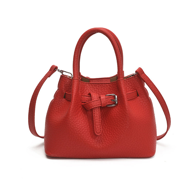 Damen Mini-Handtasche mit stilvollem Knopfverschluss Nord Taschen