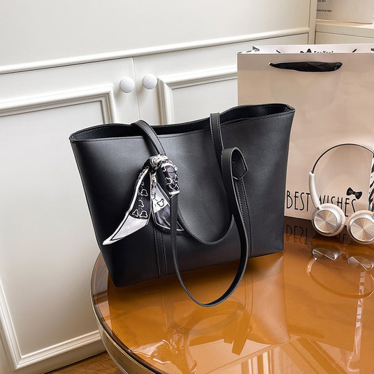 Damen elegante Shopper-Tasche mit modischem Halstuch Nord Taschen