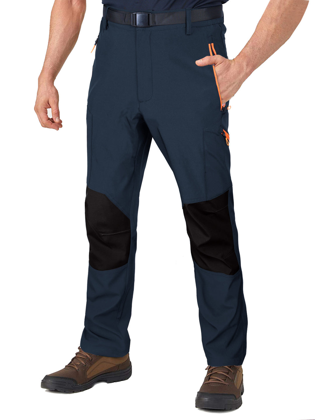 Men's  reinforced articulated hiking work trousers with zip utility pockets and abrasion-resistant knee panels Nord Taschen