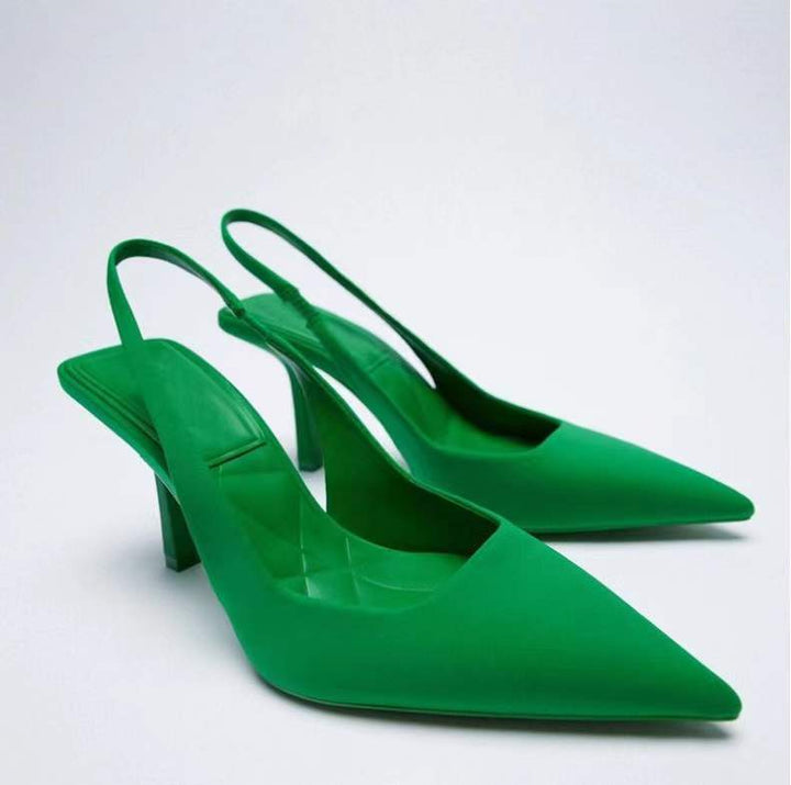 Damen Sling-Pumps mit eleganter Spitze und verstellbarem Riemen