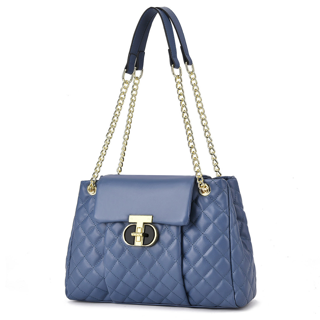 Damen elegante Quilted Handtasche mit Kette Nord Taschen