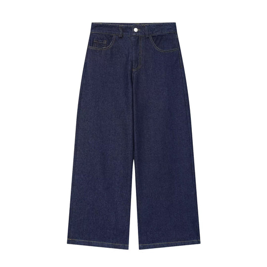 Damen Hochtaillierte Jeanshose kurz geschnitten mit weitem Bein und Fünf‑Taschen‑Schnitt Nord Taschen