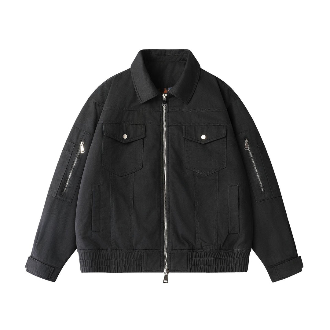 Unisex Urbaner Utility‑Blousonjacke mit Cargo‑Taschen und Zwei‑Wege‑Reißverschluss Nord Taschen