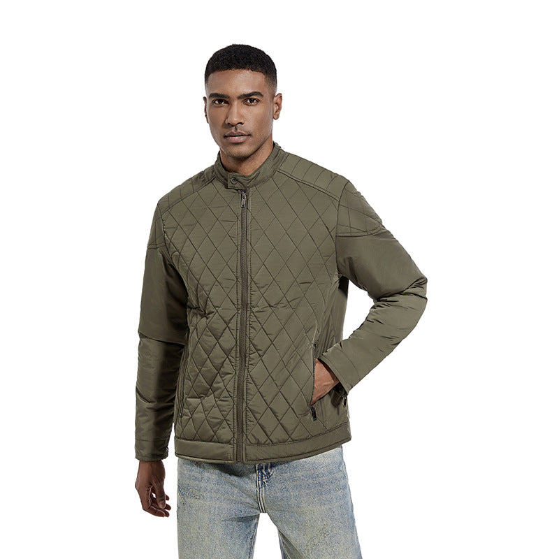 Herren gesteppte leichte Übergangsjacke mit Stehkragen Nord Taschen