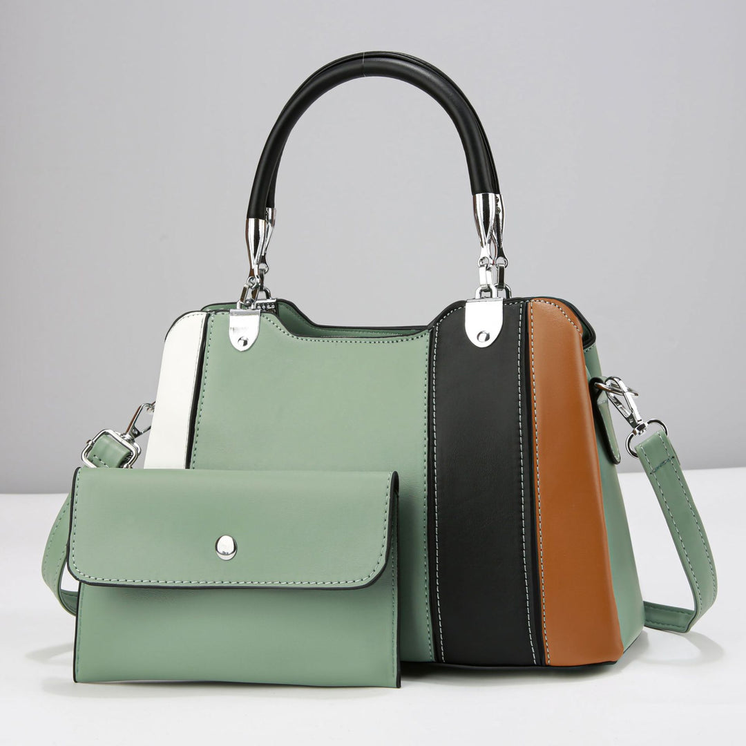 Damen modische Handtasche mit strukturiertem Design und abnehmbarer Clutch Nord Taschen