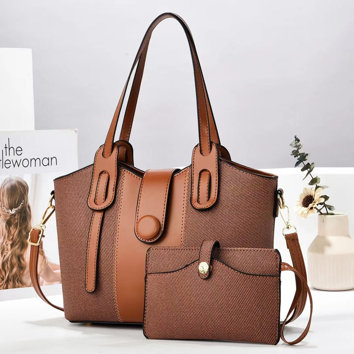 Damen elegante Tragetasche mit dazugehöriger Geldbörse Nord Taschen