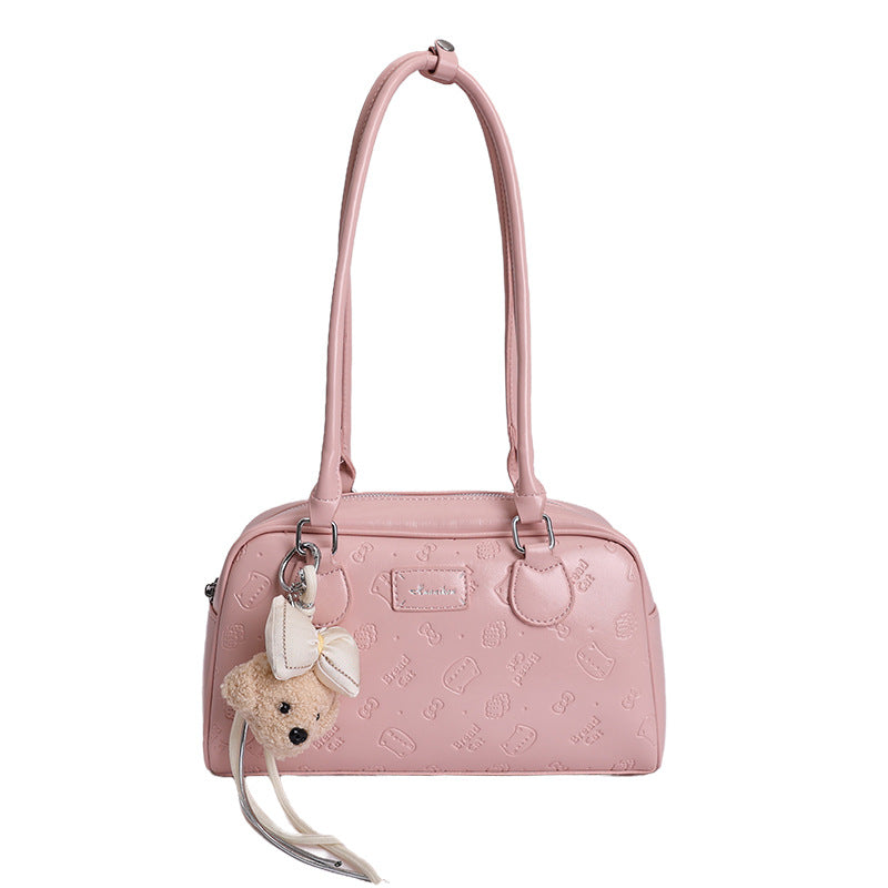 Damen modische Handtasche mit süßem Plüschdesign Nord Taschen