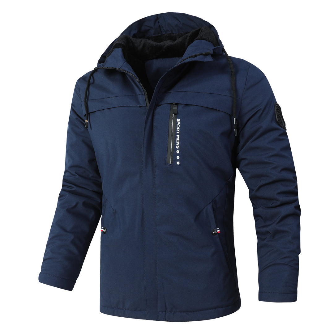 Herren Urbaner Softshell-Parka mit Teddyfleece-Innenfutter, verdecktem Reißverschluss und Brusttasche Nord Taschen